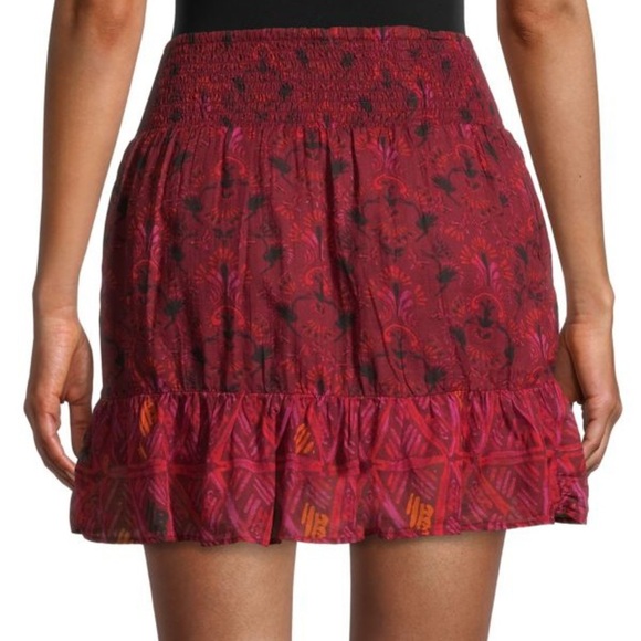 FREE PEOPLE
Riviera Mixed-Print Ruffle Skirt (15) - Picture 2 of 7